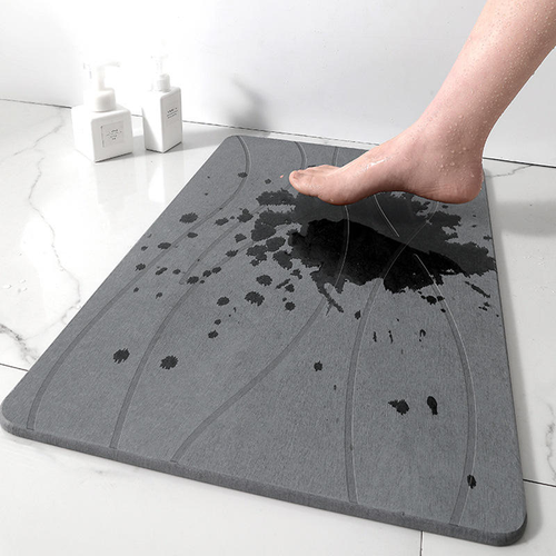Quick-drying, mold-resistant, and highly absorbent non-slip bathroom mat (2.5mm, 60x90cm)