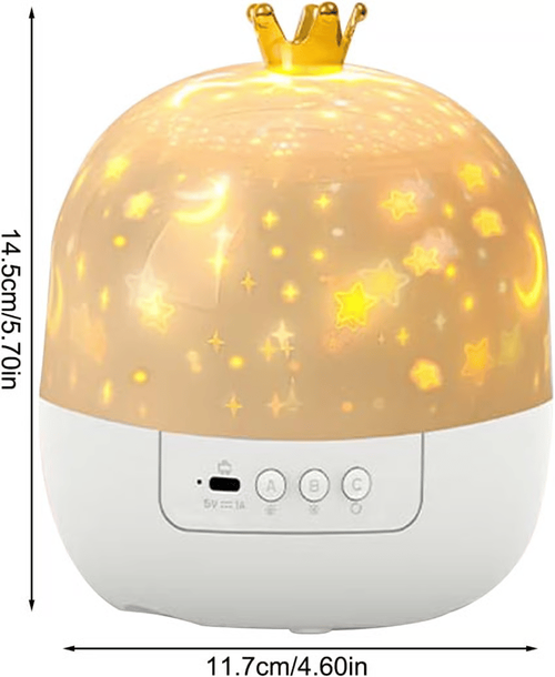 Projector Night Light for Kids 15 Sets of FilmsType-C Charging