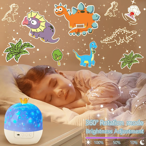 Projector Night Light for Kids 15 Sets of FilmsType-C Charging