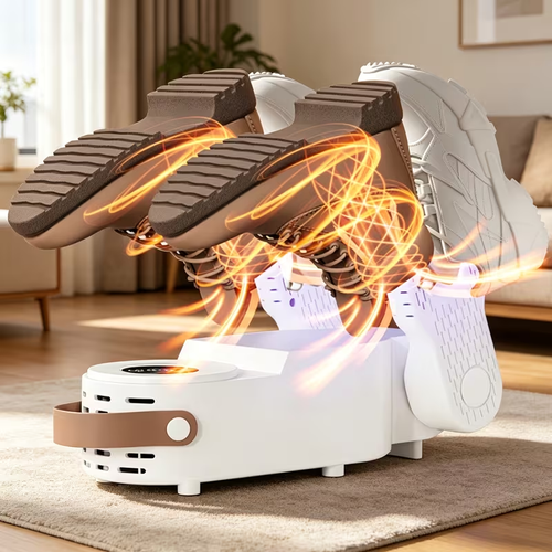 Four-bracket Design 3 in 1 Smart Shoe Dryer Dries Two Pairs of Shoes at a Time Antibacterial and Deodorizing