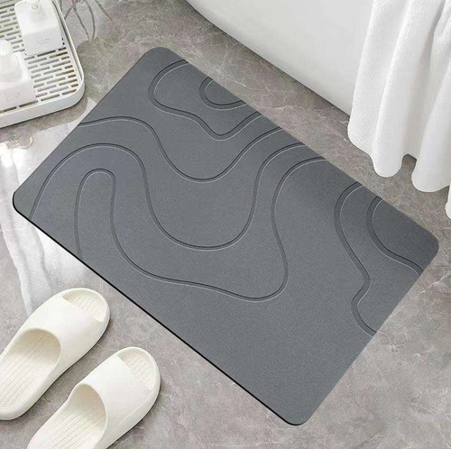 Quick-drying, mold-resistant, and highly absorbent non-slip bathroom mat (2.5mm, 60x90cm)