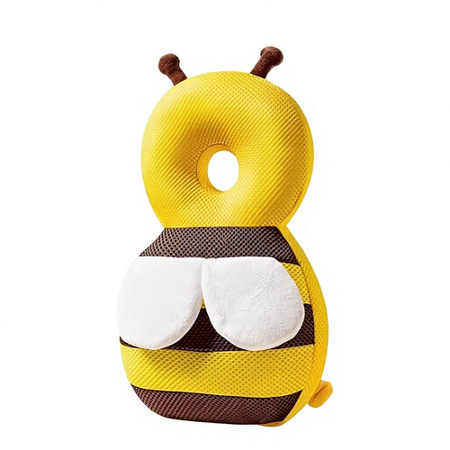 Baby's Fall-Proof Adjustable Head Protector Infant's Toddler Walking Anti-Impact Child Safety Aid Bee pattern