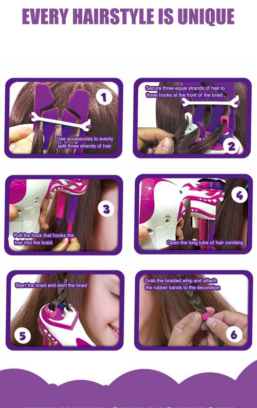 Electric Automatic Braiding Machine Tool Twist Braiding Machine DIY Fashion Girls Braiding Hairstyle Toy