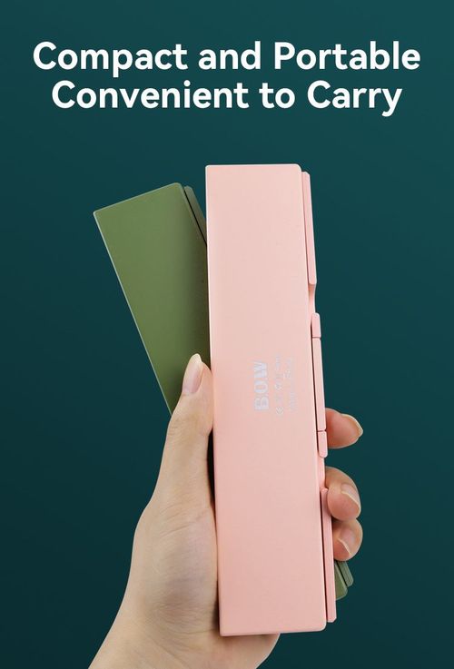 Bowknot Fan Ultra-thin Portable Foldable Bluetooth Wireless Keyboard with Office Hidden Stand