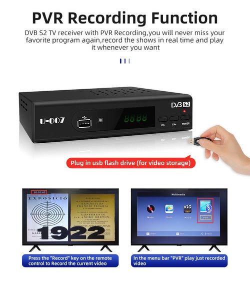 FTA DVB-S2 Satellite Receiver Full HD Satellite Receiver Set-Top Box