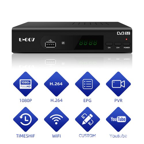 FTA DVB-S2 Satellite Receiver Full HD Satellite Receiver Set-Top Box