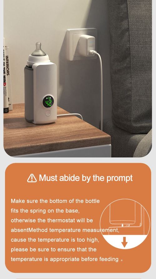 2025 New Design USB Rechargeable Baby Heated Bottle Warmer
