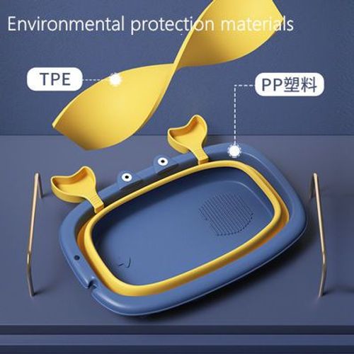 Portable foldable baby bathtub