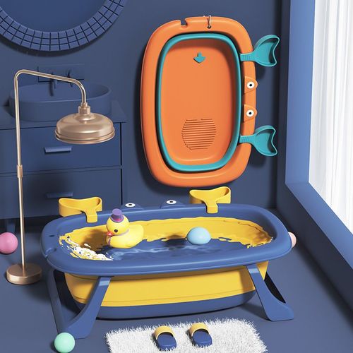 Portable foldable baby bathtub