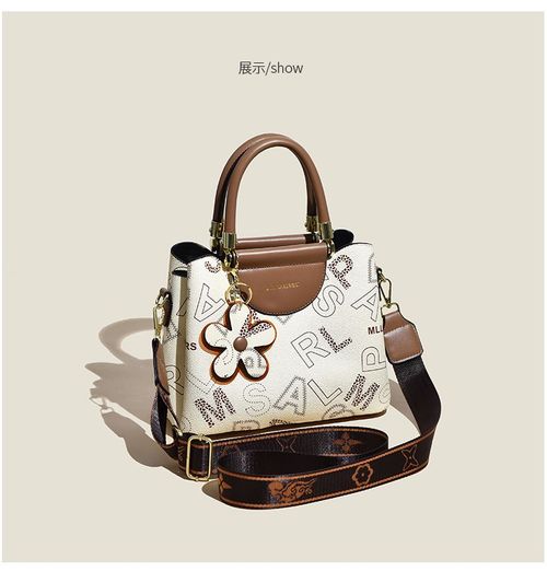 Retro Printed Women's Handbag Fashion Commuter Large Capacity Tote Bag Versatile Multi-layer Shoulder Crossbody Bag 17 sales
