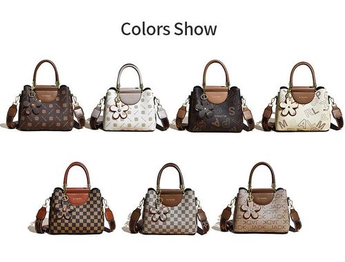 Retro Printed Women's Handbag Fashion Commuter Large Capacity Tote Bag Versatile Multi-layer Shoulder Crossbody Bag 17 sales
