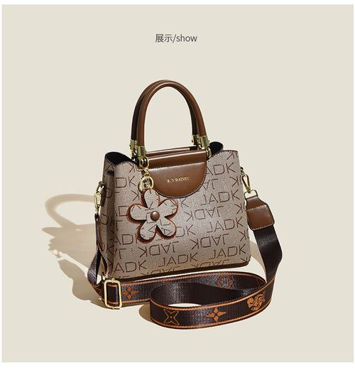 Retro Printed Women's Handbag Fashion Commuter Large Capacity Tote Bag Versatile Multi-layer Shoulder Crossbody Bag 17 sales