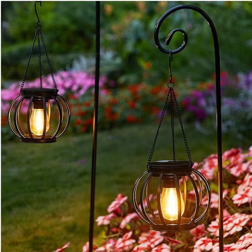Metal hanging solar light outdoor light