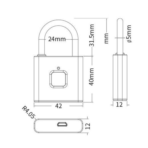 Waterproof Biometric Locker Electronic Smart Lock