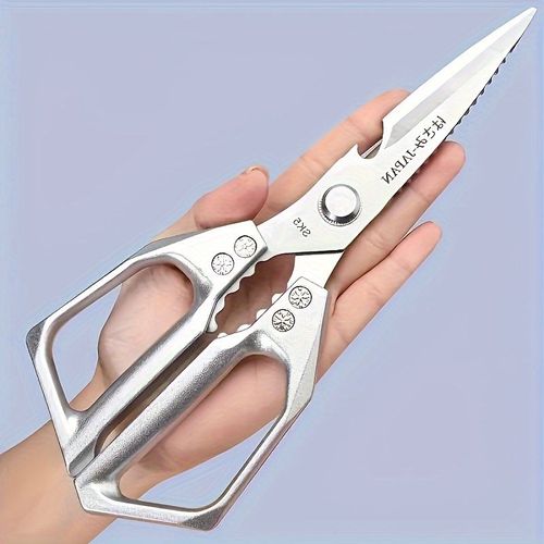 Kitchen stainless steel scissors, chicken bone scissors, outdoor multi-function meat scissors
