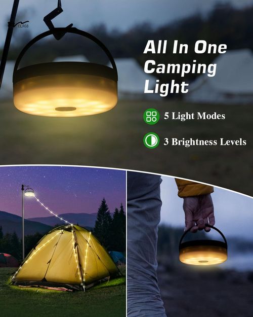 LED camping tent solar atmosphere light
