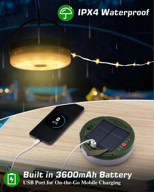 LED camping tent solar atmosphere light