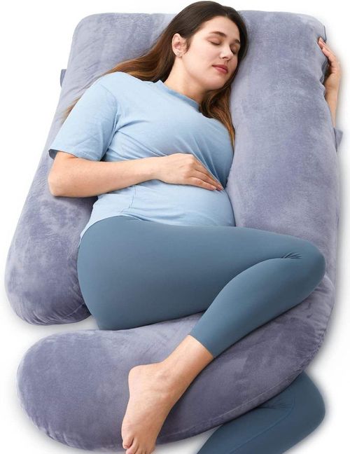 Pregnancy pillow for sleeping, U-shaped full body pregnancy pillow