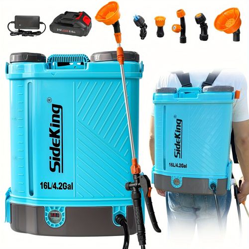 SIDEKING 4 Gallon Electric Backpack Sprayer