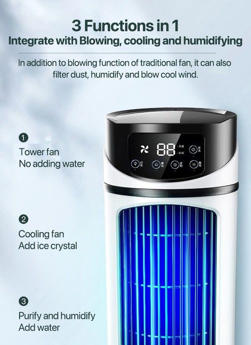 Portable Remote Control Mini Air Conditioner Summer Air Cooler Fan