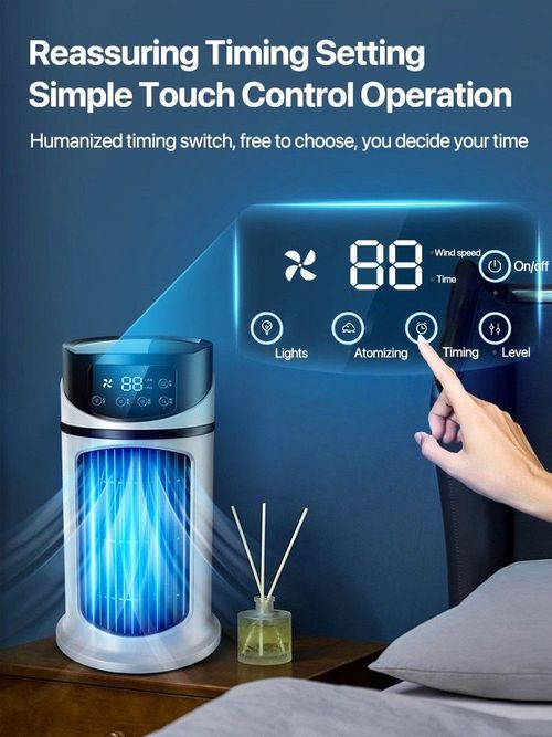 Portable Remote Control Mini Air Conditioner Summer Air Cooler Fan