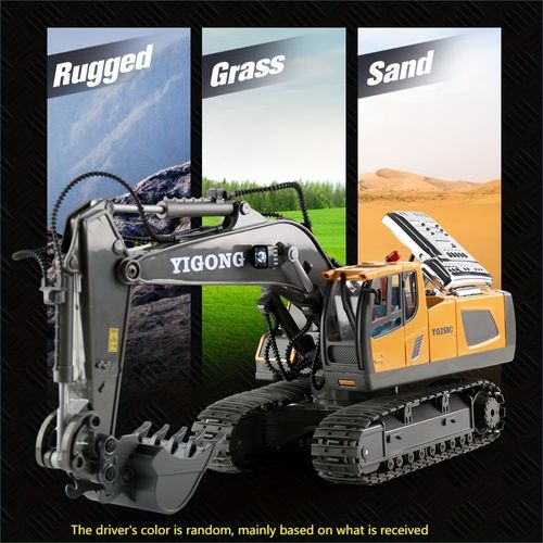 2.4G remote control high-tech 11-channel remote control excavator alloy plastic engineering vehicle electronic toy
