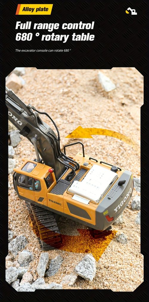 2.4G remote control high-tech 11-channel remote control excavator alloy plastic engineering vehicle electronic toy