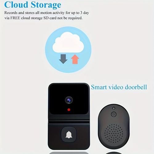 Smart WiFi Doorbell, Wireless Security Camera