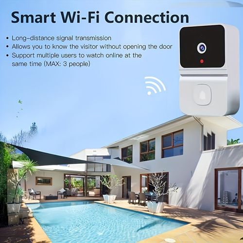 Smart WiFi Doorbell, Wireless Security Camera