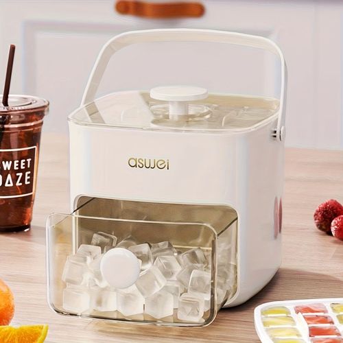 Easy Press Ice Cube Molds - Large Capacity, Double Layer 48 Ice Cubes