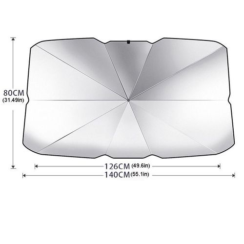 Portable and foldable car windshield sun visor
