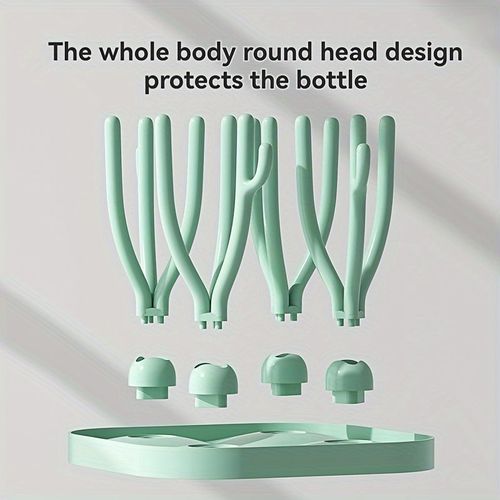 Green multifunctional portable drying rack, bottle rack, detachable drying rack