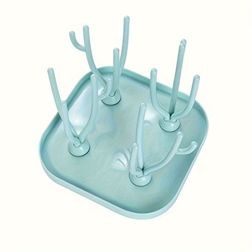 Green multifunctional portable drying rack, bottle rack, detachable drying rack