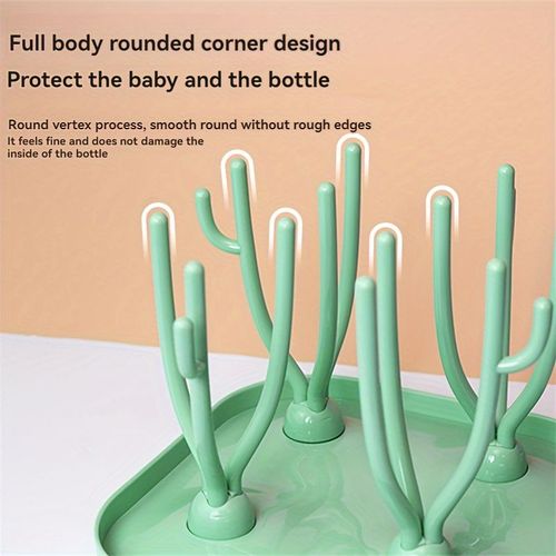 Green multifunctional portable drying rack, bottle rack, detachable drying rack