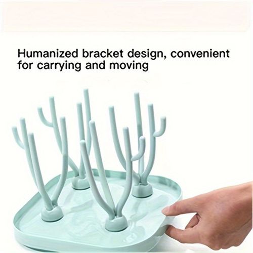 Green multifunctional portable drying rack, bottle rack, detachable drying rack
