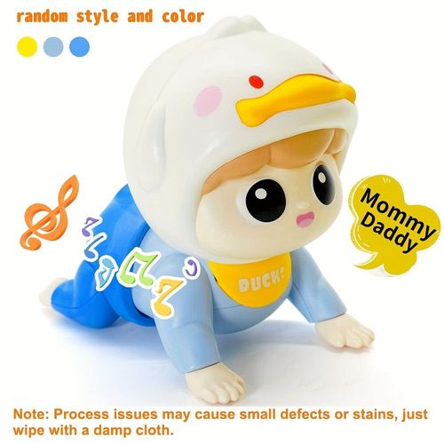 Interactive kids crawling toys with music, EDUVANKU colorful plastic kids toys