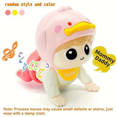 Interactive kids crawling toys with music, EDUVANKU colorful plastic kids toys