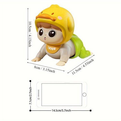 Interactive kids crawling toys with music, EDUVANKU colorful plastic kids toys