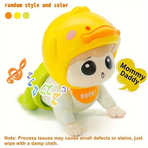 Interactive kids crawling toys with music, EDUVANKU colorful plastic kids toys