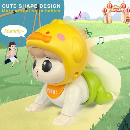 Interactive kids crawling toys with music, EDUVANKU colorful plastic kids toys