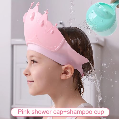 Kids Resistant Ear Shower Cap - Waterproof, Adjustable Shower Cap