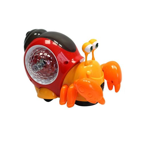 Crawling Crab Sensory Toys 0-3 Years Old Children Interactive Music Walking Dancing Electronic Pet Snail Toy Gift