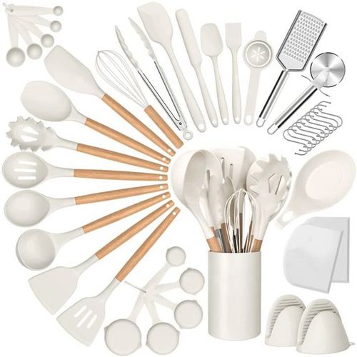 Premium Kitchen Tools Gadgets Silicone Tableware Cookware Cutlery Silicone Kitchen Cutlery Set