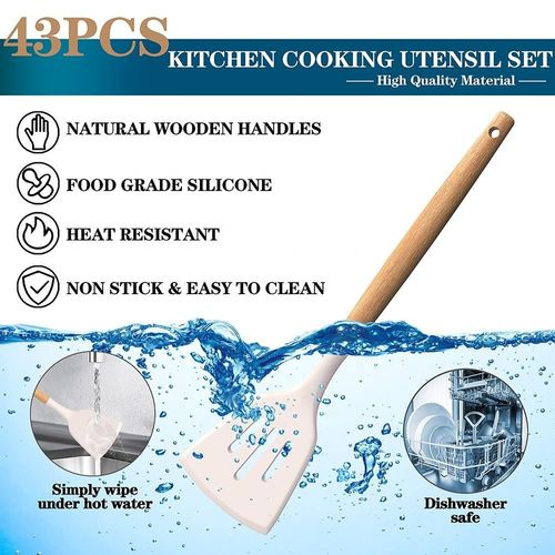 Premium Kitchen Tools Gadgets Silicone Tableware Cookware Cutlery Silicone Kitchen Cutlery Set