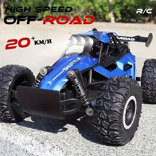Small high-speed off-road 2.4G remote control car drifting 20 kilometers per hour, adapting to various road sections, anti-collision settings, large rubber tires, Children's Day gift