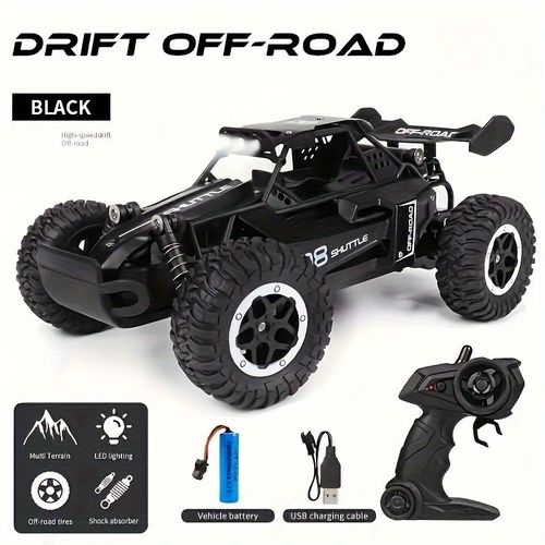 Small high-speed off-road 2.4G remote control car drifting 20 kilometers per hour, adapting to various road sections, anti-collision settings, large rubber tires, Children's Day gift