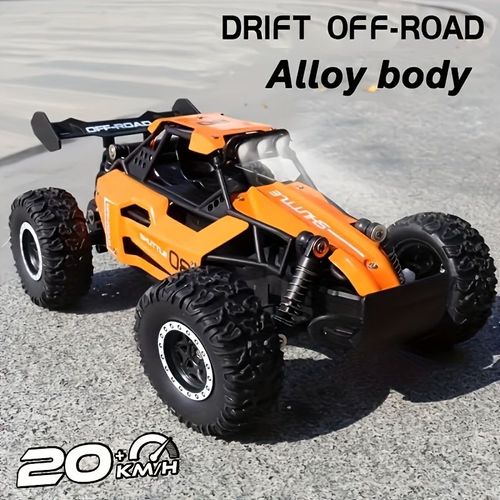 Small high-speed off-road 2.4G remote control car drifting 20 kilometers per hour, adapting to various road sections, anti-collision settings, large rubber tires, Children's Day gift