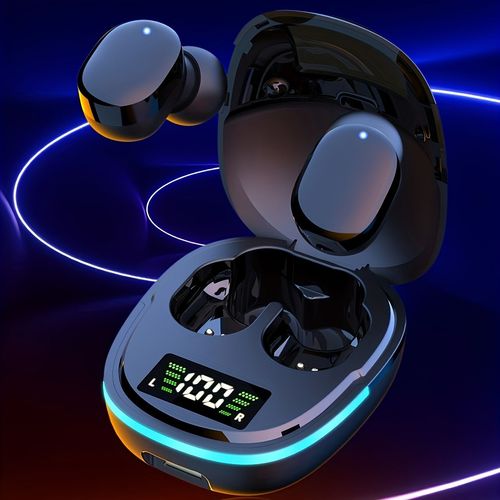 TWS wireless earphones with LED display and touch operation