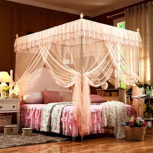 2025 new style floor-standing palace mosquito net three doors