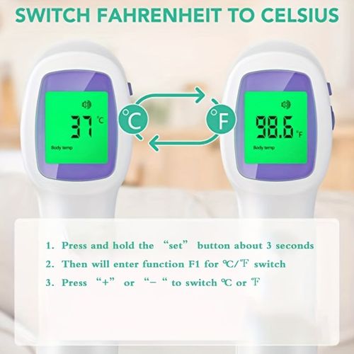 Fast and accurate non-contact digital thermometer for mothers and babies with fever alarm